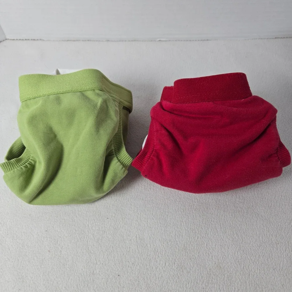 Gebo Baby‎ Cloth Diaper Covers Reusable Small Christmas Holiday Print 3 Pack